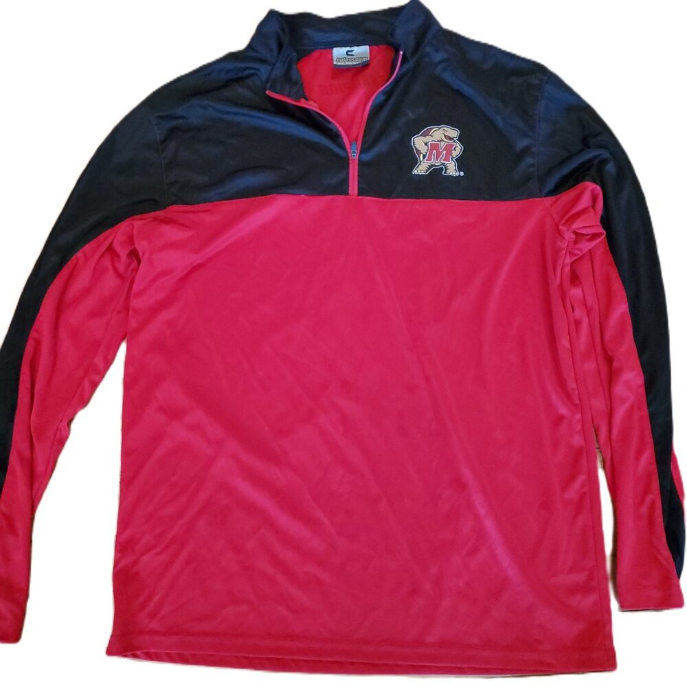University of Maryland Terrapins lightweight 1/4 zip pullover, Men's Large